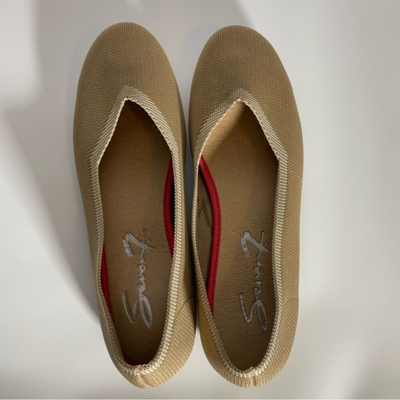 Seven7 Katelyn Tan Slip-On Look-a-Like Rothy’s & Like New Shoe Flats Size 9. - Picture 5 of 13